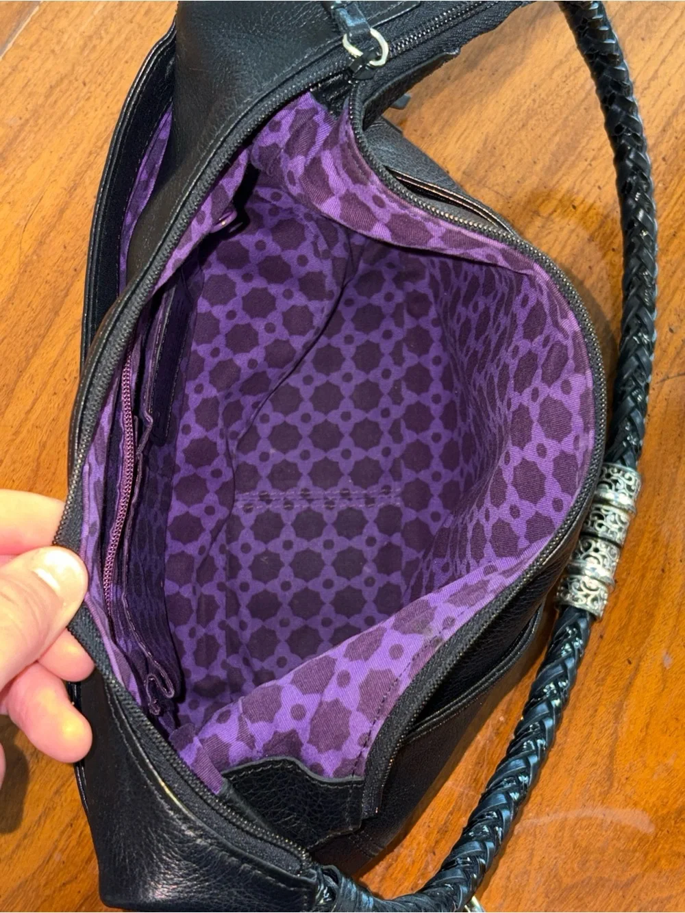 Brighton Barbados Pebbled Leather Shoulder Hobo Bag